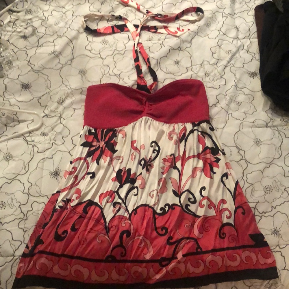 Bebe silk halter top